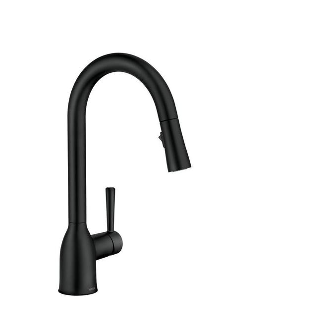 Moen Adler Pull-Down Kitchen Faucet - 14.56-in - Matte Black