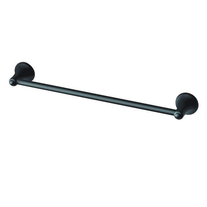 Moen Laia Matte Black Towel Bar 24-in
