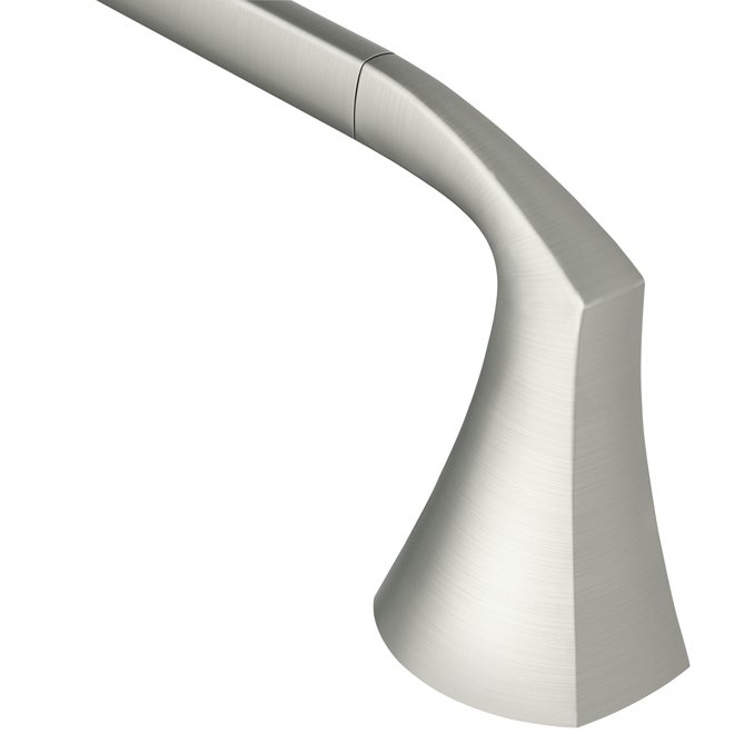 MOEN Lindor 18-in Brushed Nickel Single Towel Bar
