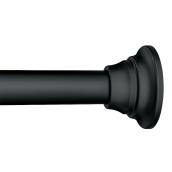 Moen Fast lock 44-in to 72-in - Stainless Steel Matte Black Shower Rod