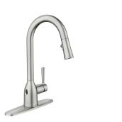 Moen Adler Stainless Steel 1-Handle Deck-Mount Touchless Residential Kitchen Faucet