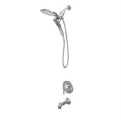 Ensemble douche et robinet de baignoire Zyla MOEN avec douchette Magnetix, chrome