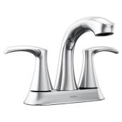 MOEN Graeden Bathroom Faucet with 2 Handles and Curved Spout -  Chrome