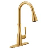 MOEN Arlia Kitchen Faucet with 1 Handle and Pull-Down Spout - Gold