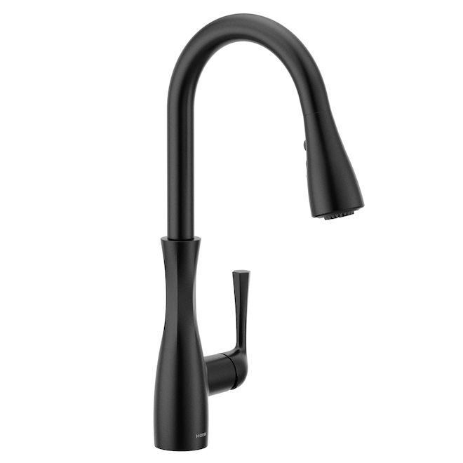 MOEN Arlia Kitchen Pulldown Faucet with 1 Handle - Matte Black