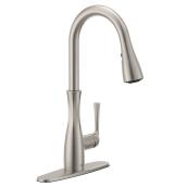 MOEN Arlia Kitchen Faucet with 1 Handle and Pull-Down Spout - Stainless Steel