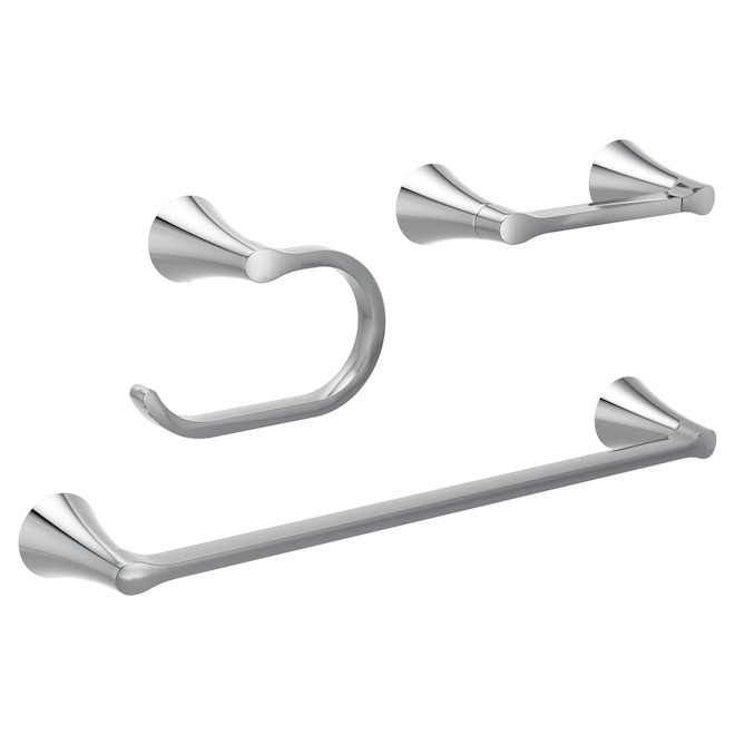 MOEN Graeden Accessory Kit for Bathroom 3-Piece - Chrome
