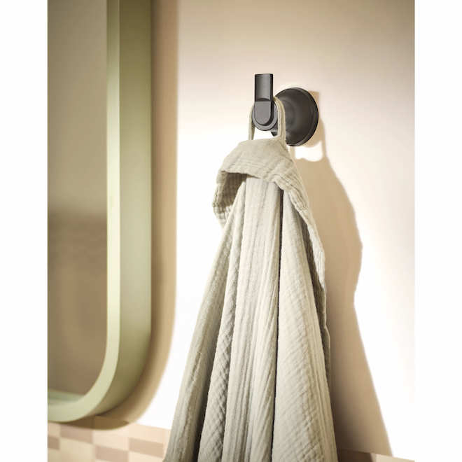 MOEN Zyla Robe Hook in Metal - Matte Black