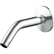 Project Source Chrome Angled Shower Arm with Flange - 6 in