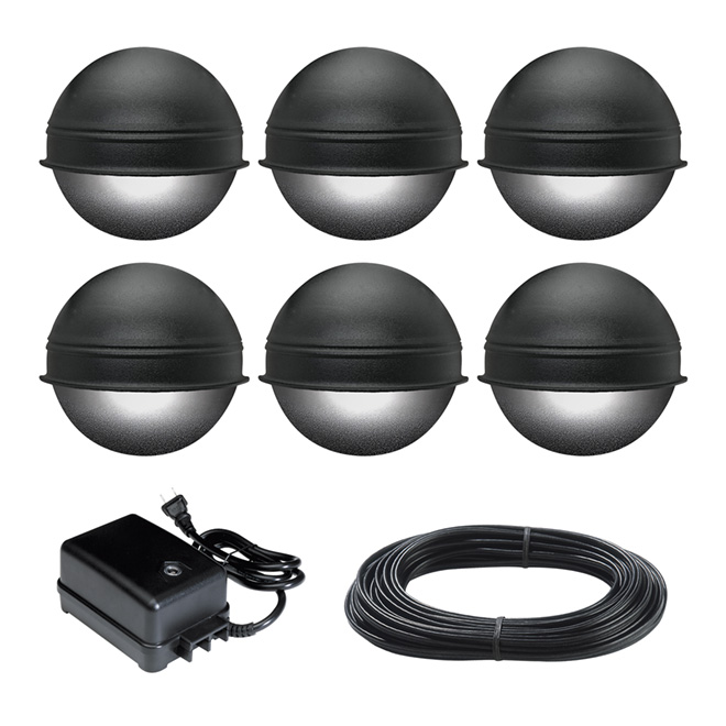 Paradise Set Of 6 Low Voltage Garden Lights Gl22658bk Rona Set Of 6 Low Voltage Garden Lights