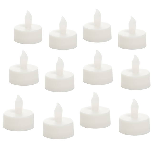 NIGHT SPLENDOR Flameless Tea Lights - White - Pack of 12 NS90012WH12 | RONA