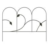 Panacea Black Steel Decorative Fence Section - 14-in x 18-in