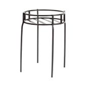 Panacea 10.8 x 15.5-in Contemporary Steel Black Plant Stand