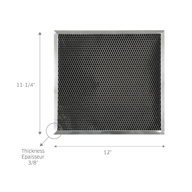 Broan Range Hood Charcoal Filter - 11 1/4-in x 12-in