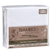 Ensemble de drap super doux, grand lit, unis, blanc