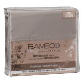 Ensemble de draps en polyester, lit simple, beige