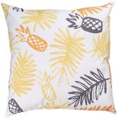 Coussin décoratif pour patio, polyester, 17