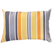 Decorative Patio Cushion - Polyester - 12x18" - Yellow Stripes