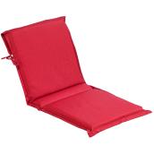 Coussin de chaise avec dossier, polyester, 19 x 49 x 2