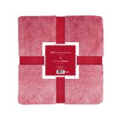 Jeté de Noël Holiday Living, aspect de givre, 50 po x 60 po, rouge