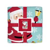 Holiday Living Polyester Christmas Throw - Santa - 48-in x 60-in