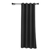 Safdie & Co Woven Total Blackout Curtain - Polyester 84-in x 54-in Black