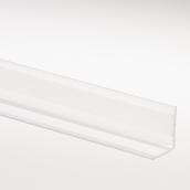 Protège-coin adhésif Sismo, plastique, transparent, 96 po L. x 3/4 po l.