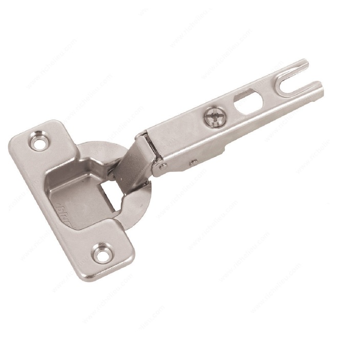 Richelieu Modul Steel Hinges - 100° Angle Overlay - Spring Closing - 5/8-in T