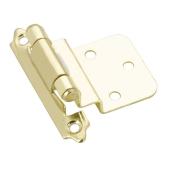 Richelieu Traditional Semi-Concealed Self-Closing Hinges - Brass - 2 5/32-in W x 2 3/4-in H - 2 Per Pack