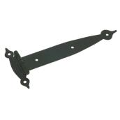 Richelieu Traditional Forged Iron Surface Hinge - Black Finish - 6 39/64-in W x 31/32 -in H - 2 Per Pack