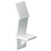 Richelieu Locking Shelf Support Clips - White - Polypropylene - 33/64-in W x 1 49/64-in H