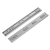 Richelieu Accuride Full Extension Steel Drawer Slide - Silver - 100-lb Capacity - 16-in to 32-in L - 2 Per Pack