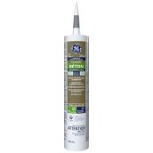 Scellant pour béton et maçonnerie GE Silicone II de 299 ml, gris pâle