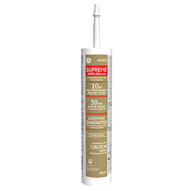 GE Silicone II 299-ml White Sealant