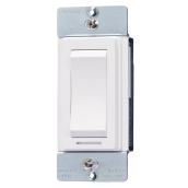 Interrupteur programmable, Wi-Fi, 1800 W, blanc
