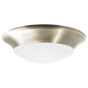 Plafonnier à DEL, 15 W, 11 po, nickel satiné