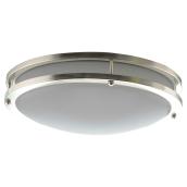 Plafonnier à DEL, 20 W, 14 po, argent