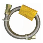 Gas Connector - Dryer - 3/8" x 1/2" x 48" - FIP x FIP