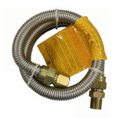 Tuyau d'alimentation pour le gaz Flexi-Connect de Waterline, acier inoxydable, flexible, 36 po de long