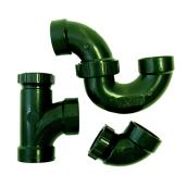 Trousse de drainage Waterline, plastique ABS, vert, comprend un coude, un Té et un tuyau en J
