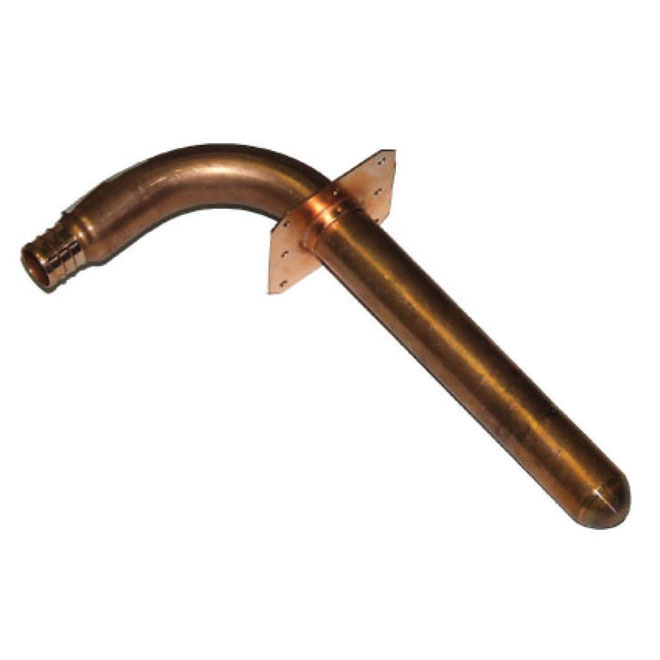 Waterline Elbow Nail Flange - Copper - 8-in L - Hot and Cold Water Pressure  Application - 1/2-in PEX 1442608