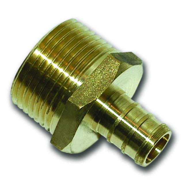 Adaptateur PEX de 0,5 x 0,75 po