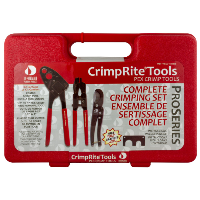 Trousse d'outils de sertissage CrimpRite, 3 pièces