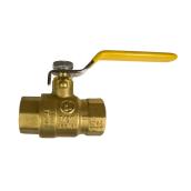 Waterline 1/2-in FIP Gas Valve with Lever Handle