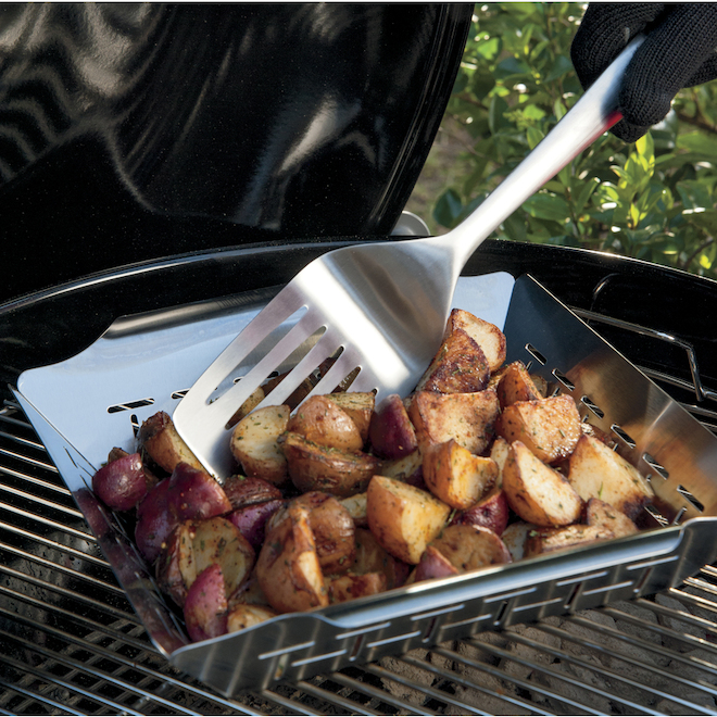 Panier à légumes Weber pour barbecue, acier inoxydable