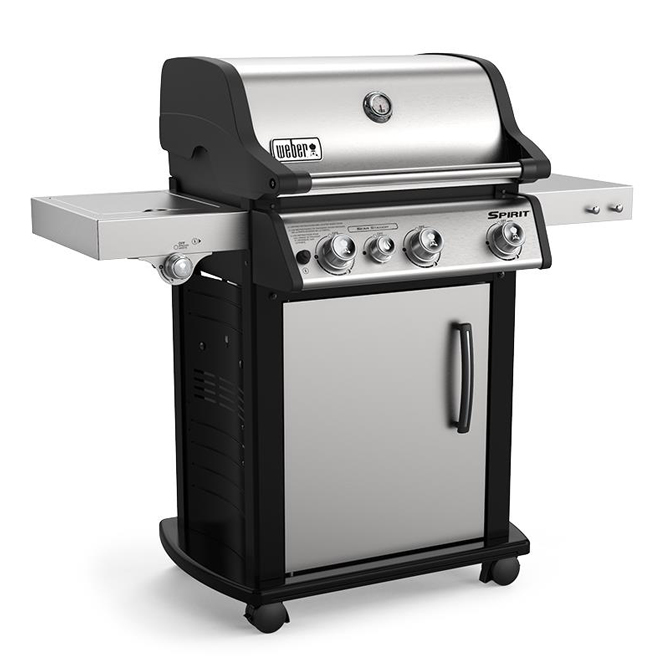 Barbecue au gaz naturel Weber Spirit SP-335 acier inoxydable 32 000 BTU 3 brûleurs