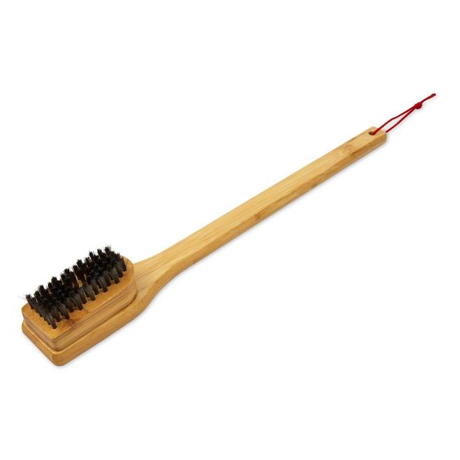 Weber 18-in Stainless Steel and Bamboo Barbecue Brush 6276
