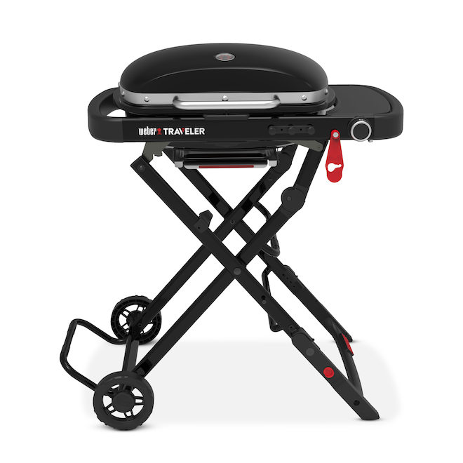 Weber Traveler 12,000-BTU Black Portable BBQ