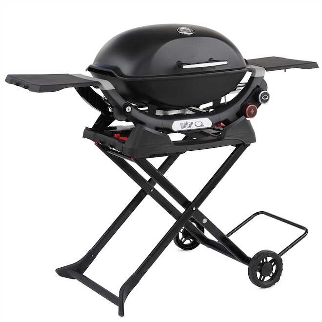 Weber Q Black Steel Portable Cart for Weber Portable Grills