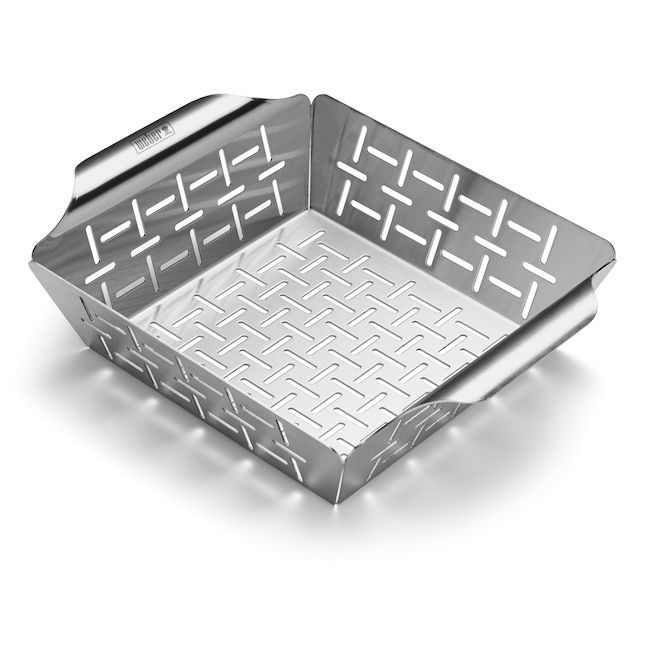 Panier pour grillades en acier inoxydable de Weber, carré